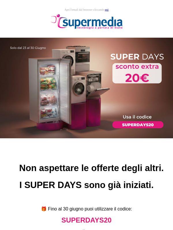 🚀 I nostri SUPER DAYS sono iniziati: usa SUPERDAYS20 - sconto extra sui grandi elettrodomestici