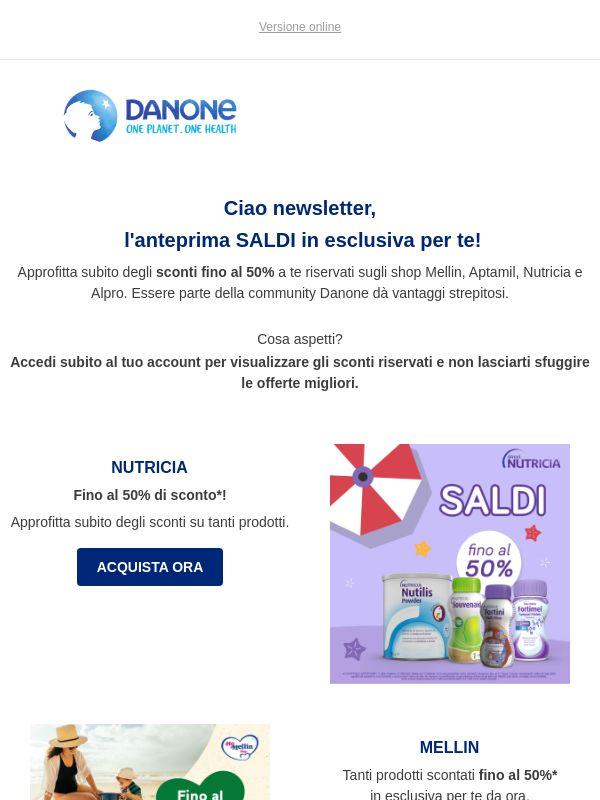 Saldi in esclusiva: sconti fino al 50%!🔥