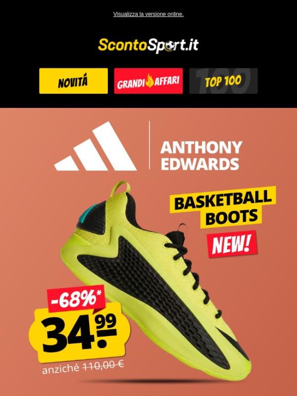 Nuove scarpe da basket adidas di Anthony Edwards 🏀