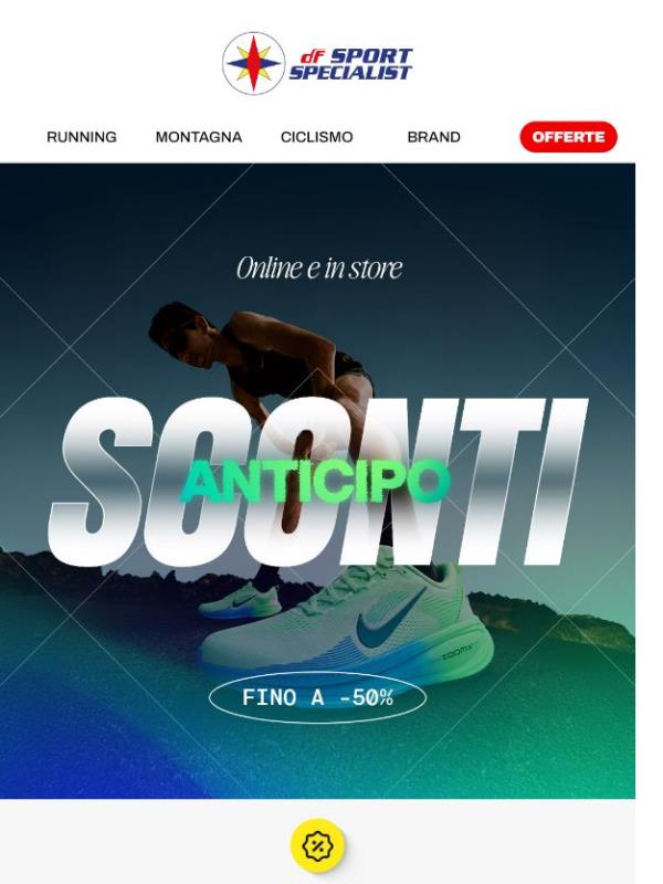 Anticipo sconti 🚀 Fino a -50%