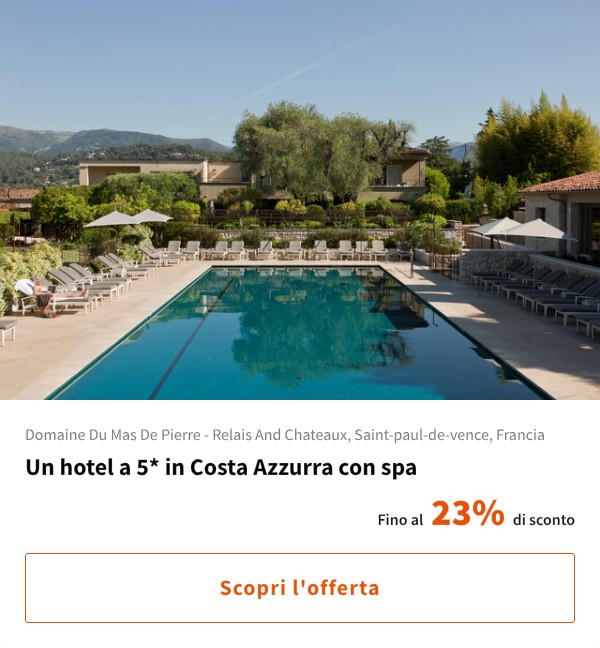 Un hotel a 5* in Costa Azzurra con spa