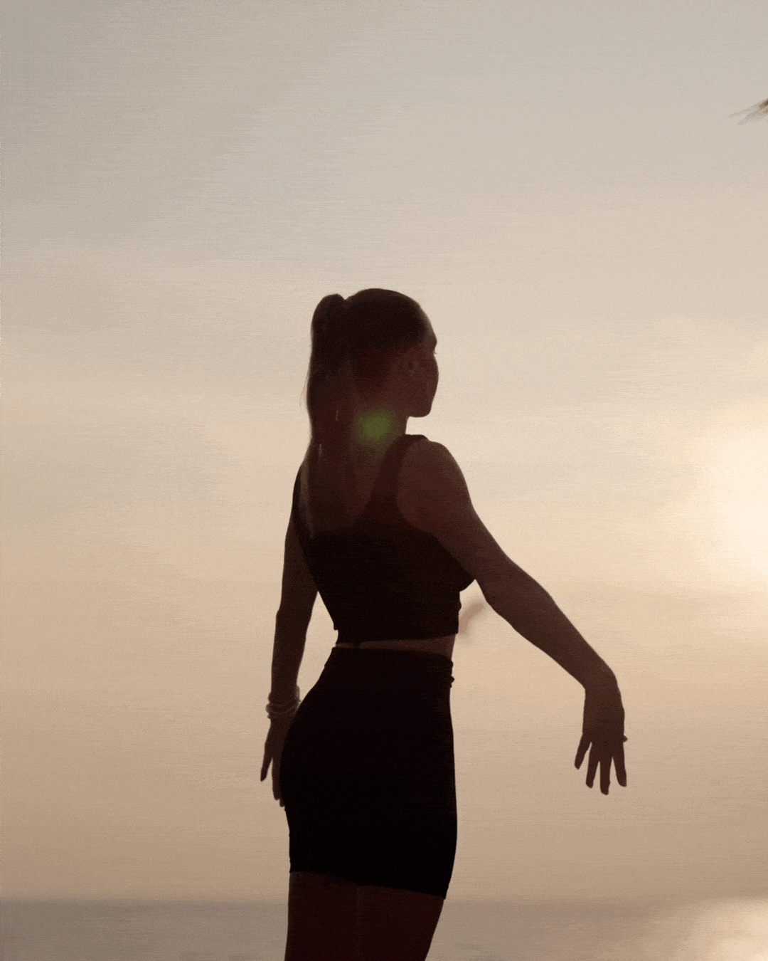woman in sunset
