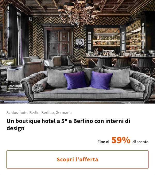 Un boutique hotel a 5* a Berlino con interni di design