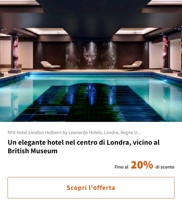Un elegante hotel nel centro di Londra, vicino al British Museum
