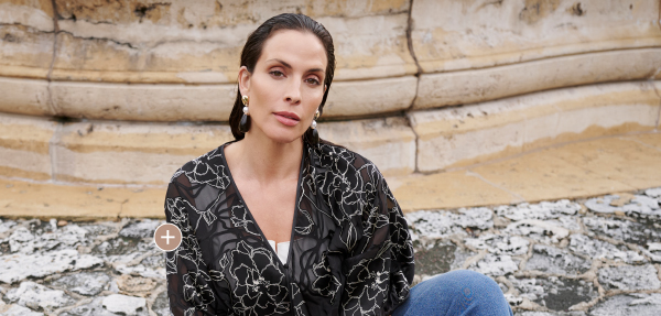 Bolero, misto seta, oversize, maniche ampie