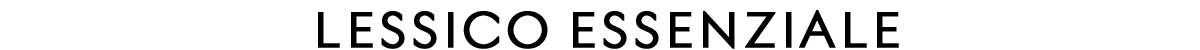 Lessico essenziale