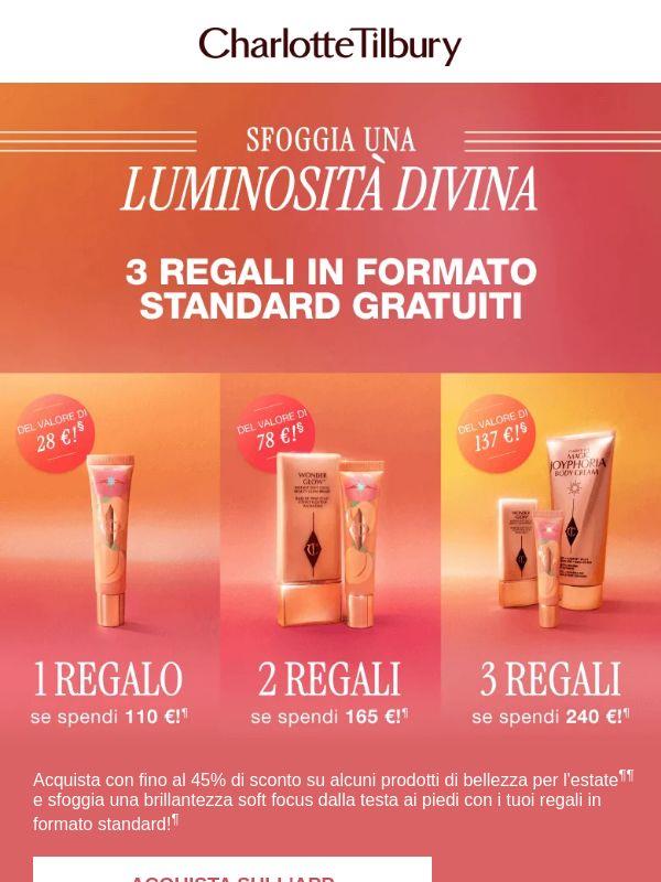 Sfoggia una luminosità divina con regali in formato standard! 🧡