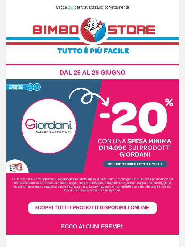 😎💯Sconto 20% sul brand Giordani!