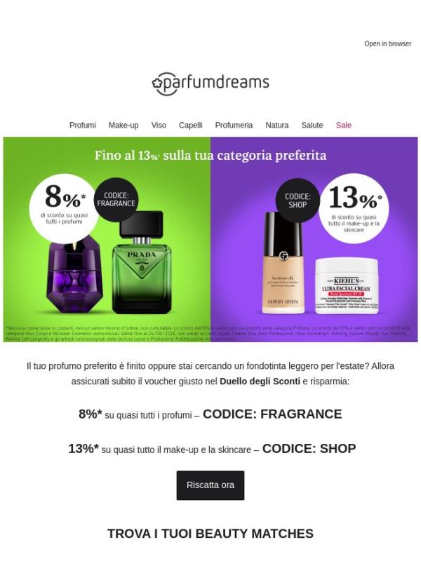 Hey Beauty, risparmia fino al 13% sulla tua categoria preferita 🥰