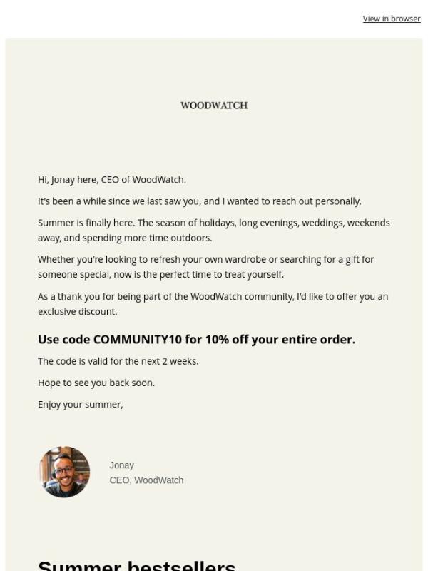 Your exclusive 10% community discount ❤️