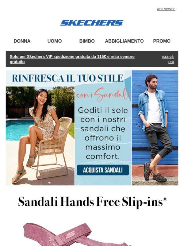 Rinnova il tuo stile con i sandali Skechers