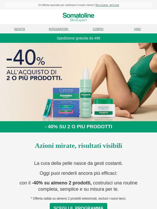 Il tuo rituale skincare, ora al -40%