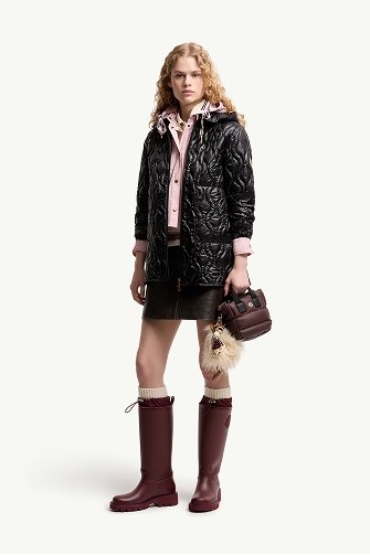 Piumino midi Balette con trapuntatura geometrica