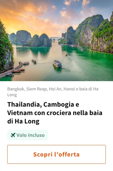 Thailandia, Cambogia e Vietnam con crociera nella baia di Ha Long