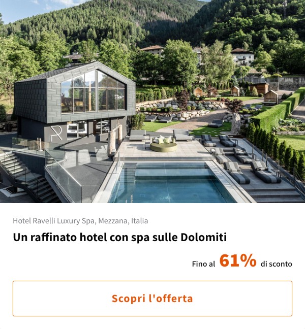 Un raffinato hotel con spa sulle Dolomiti