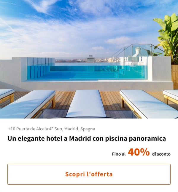Un elegante hotel a Madrid con piscina panoramica