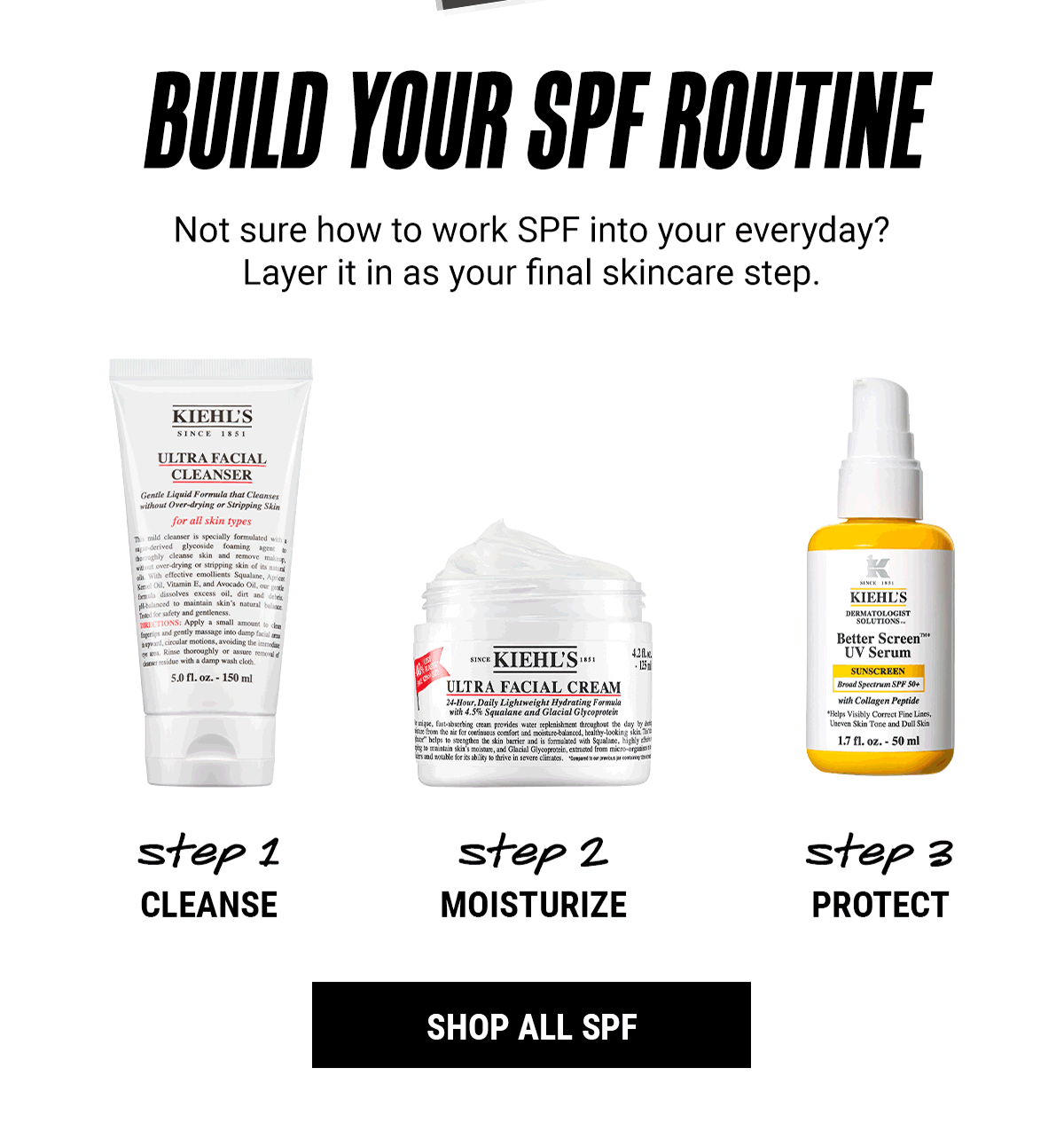 BUILD YOUR SPF ROUTINE
