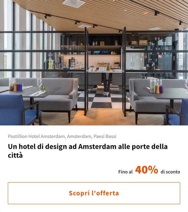 Un hotel di design ad Amsterdam alle porte della città