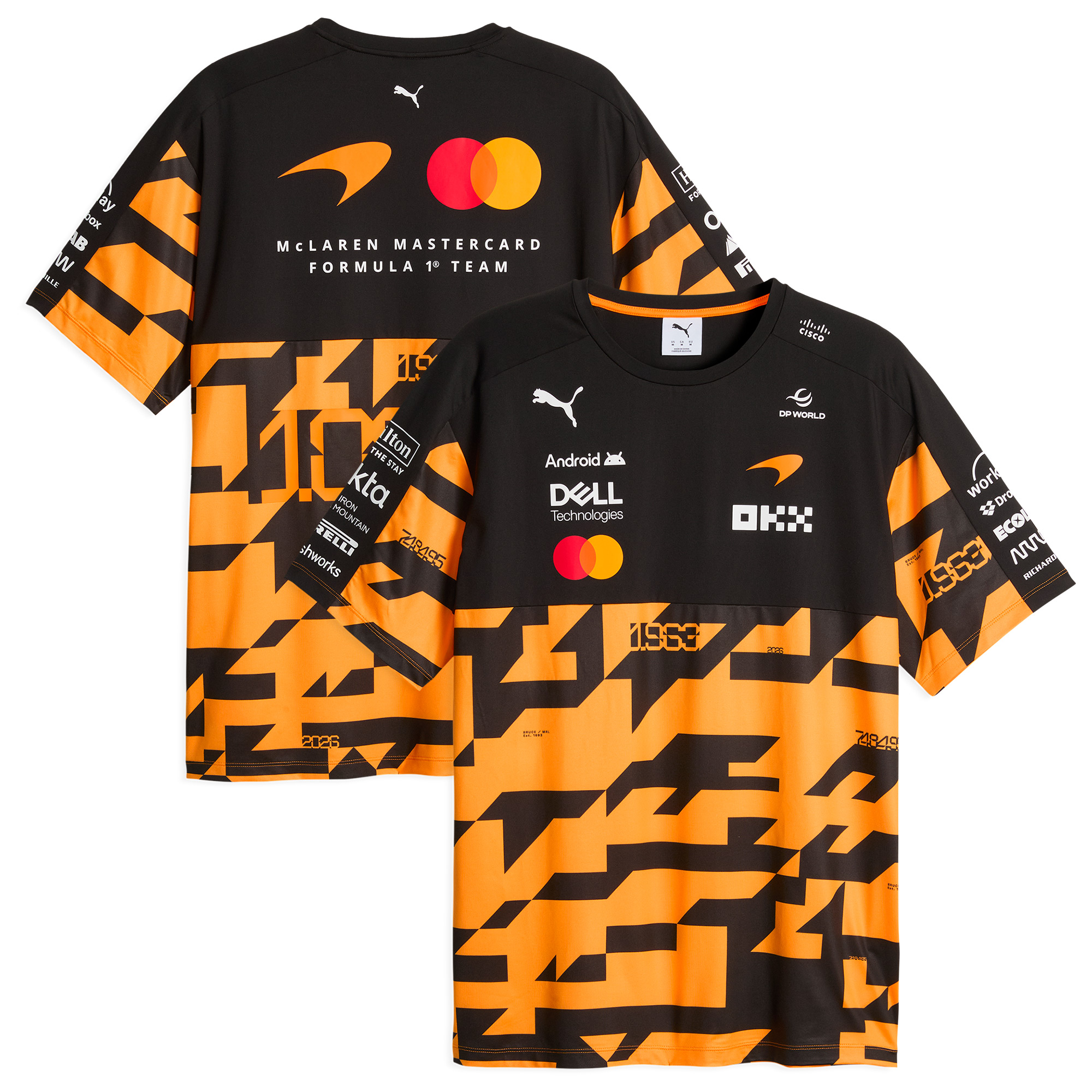 T-shirt replica McLaren 1000th Race - Unisex