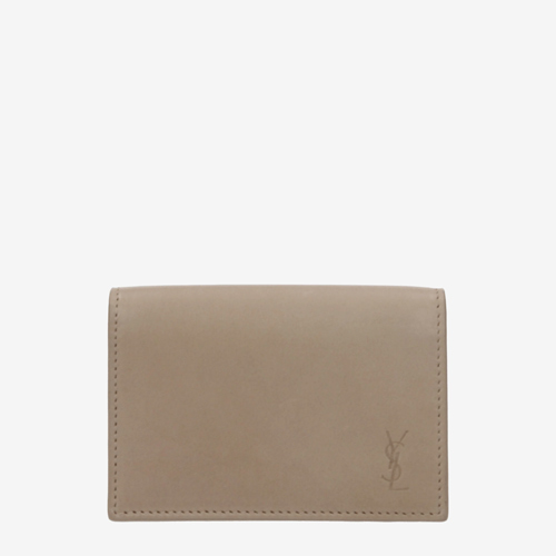 Saint Laurent Document Holders Women Leather Beige