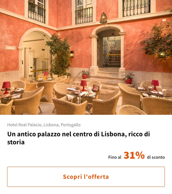 Un antico palazzo nel centro di Lisbona, ricco di storia