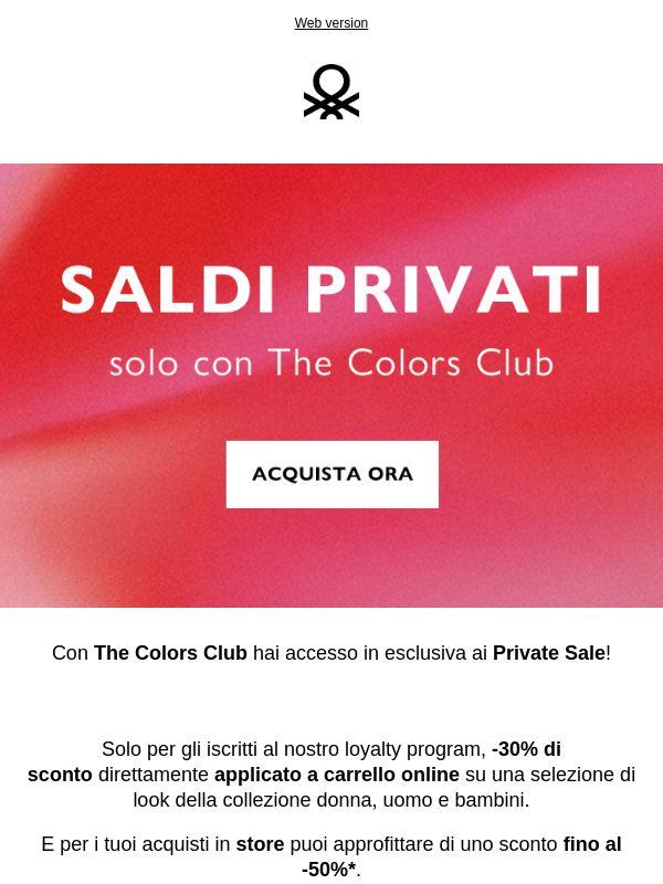 Iniziano i Private Sale: in esclusiva con The Colors Club