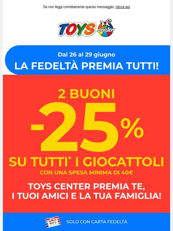 🎁 Per te 2 buoni -25%!