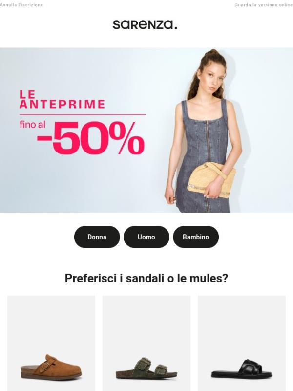 🩴 Lasciati conquistare dai nostri sandali in offerta !