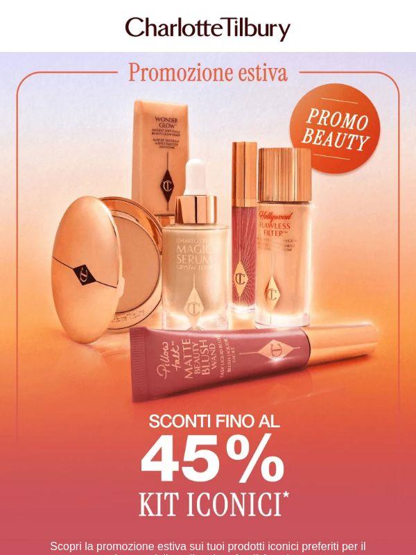 Sconti fino al 45% su kit iconici! ✨