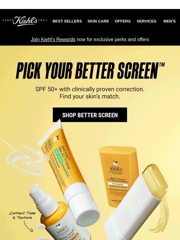 Pick Your Perfect Better Screen SPF ☀