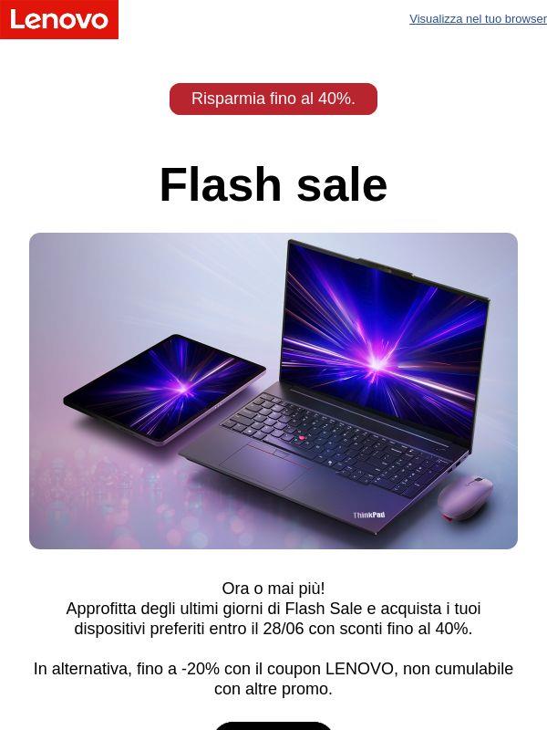 Ultima chiamata! Il Flash Sale sta per terminare!