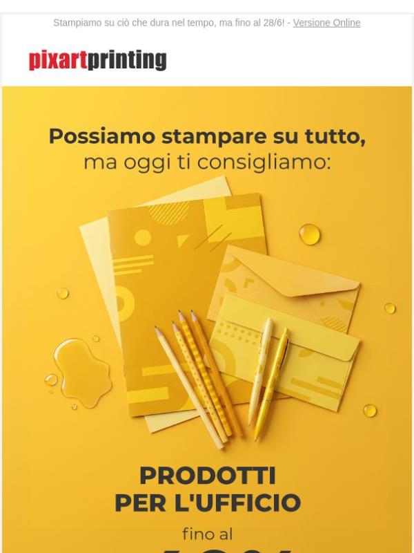 Prodotti per l'ufficio: stampiamo su tutto! Fino al -40%