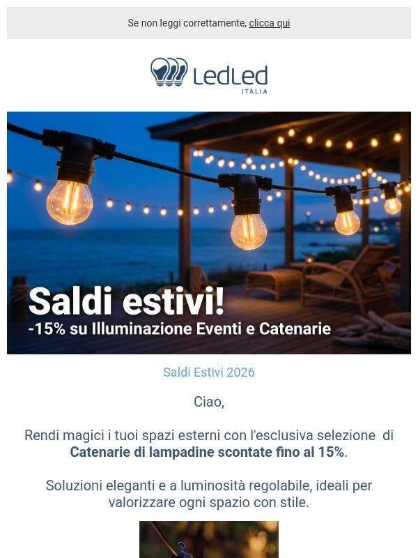 ! Dai luce alla tua estate – Fino al 15% di sconto sulle nostre Catenarie ✨