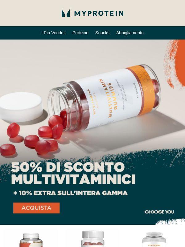 Inizia 📣 -50% sui Multivitaminici