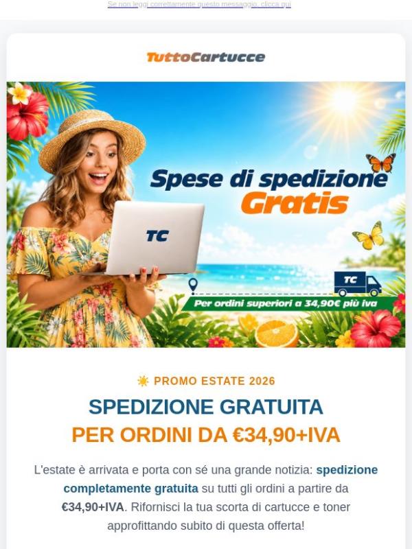 🚚 Spedizione GRATIS fino al 29/06 – ordini da €34,90+IVA