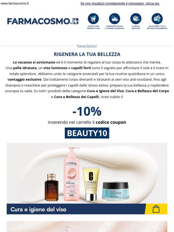 ✨ -10% su Cura Viso, Corpo e Capelli…per una routine perfetta!