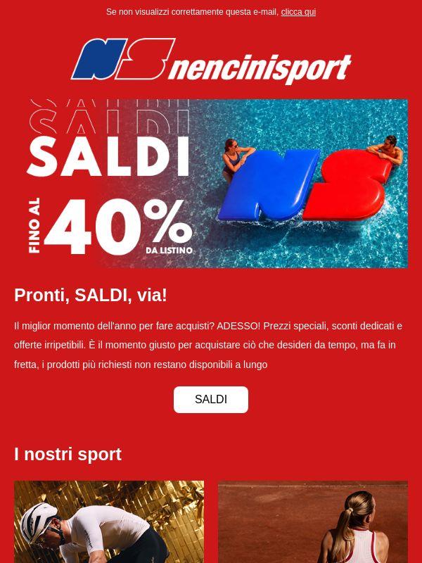 SALDI, CI SIAMO! Fino al -40% 🔥