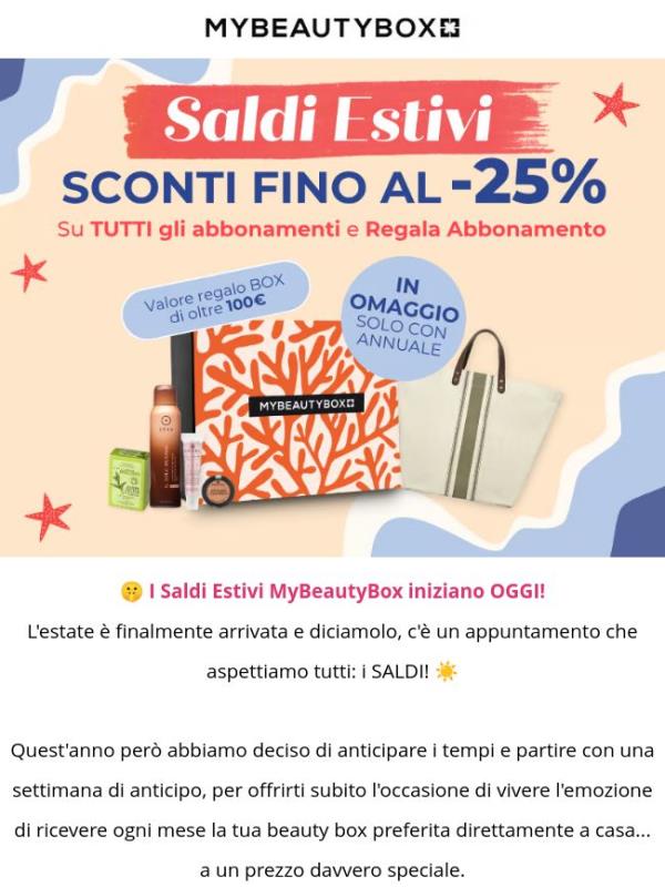 🌞 I NOSTRI SALDI INIZIANO ORA!