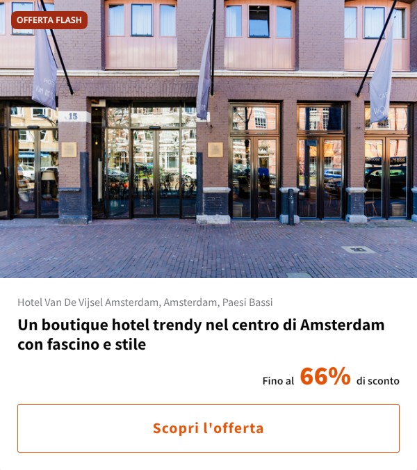 Un boutique hotel trendy nel centro di Amsterdam con fascino e stile