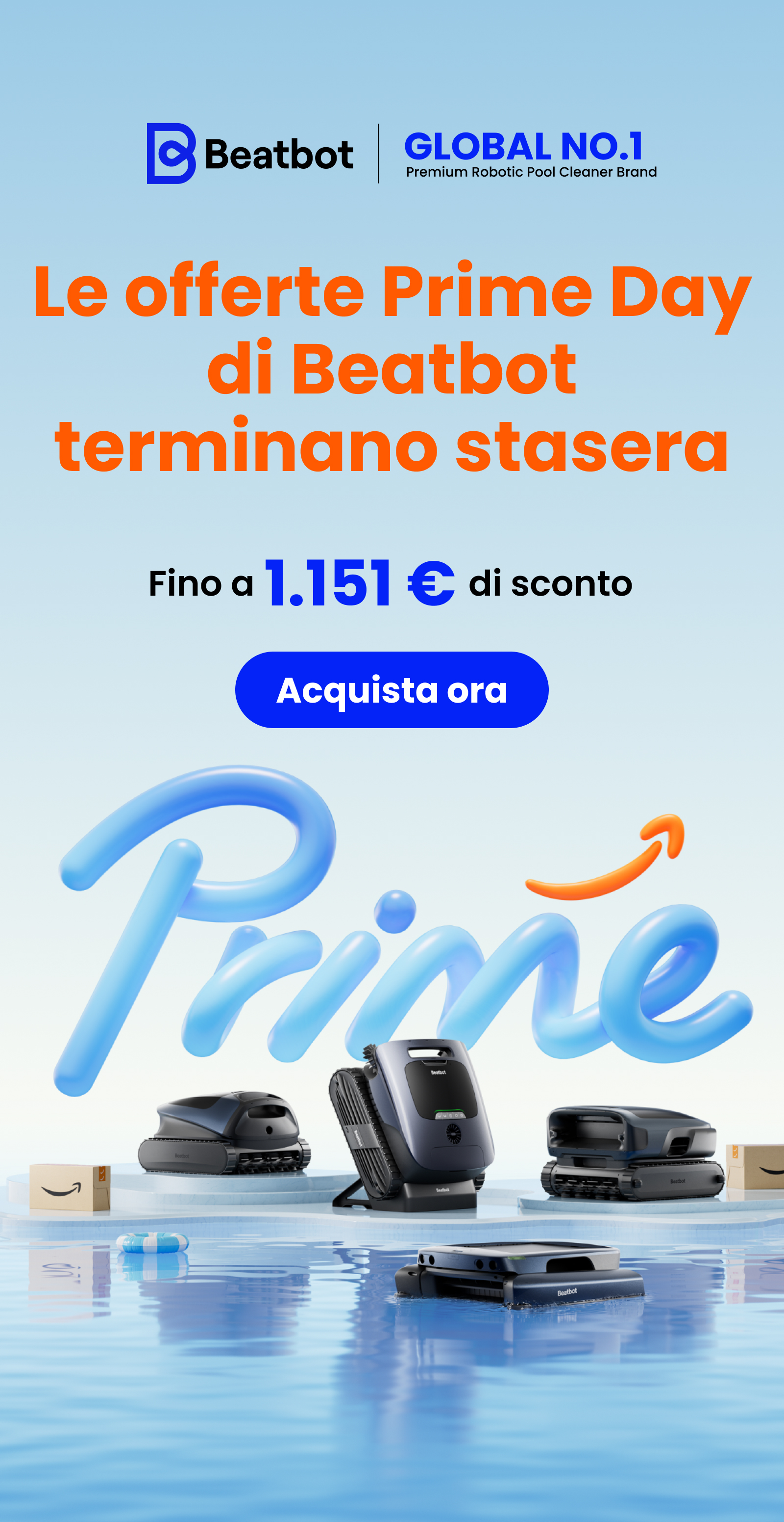 Le offerte Prime Day di Beatbot terminano stasera