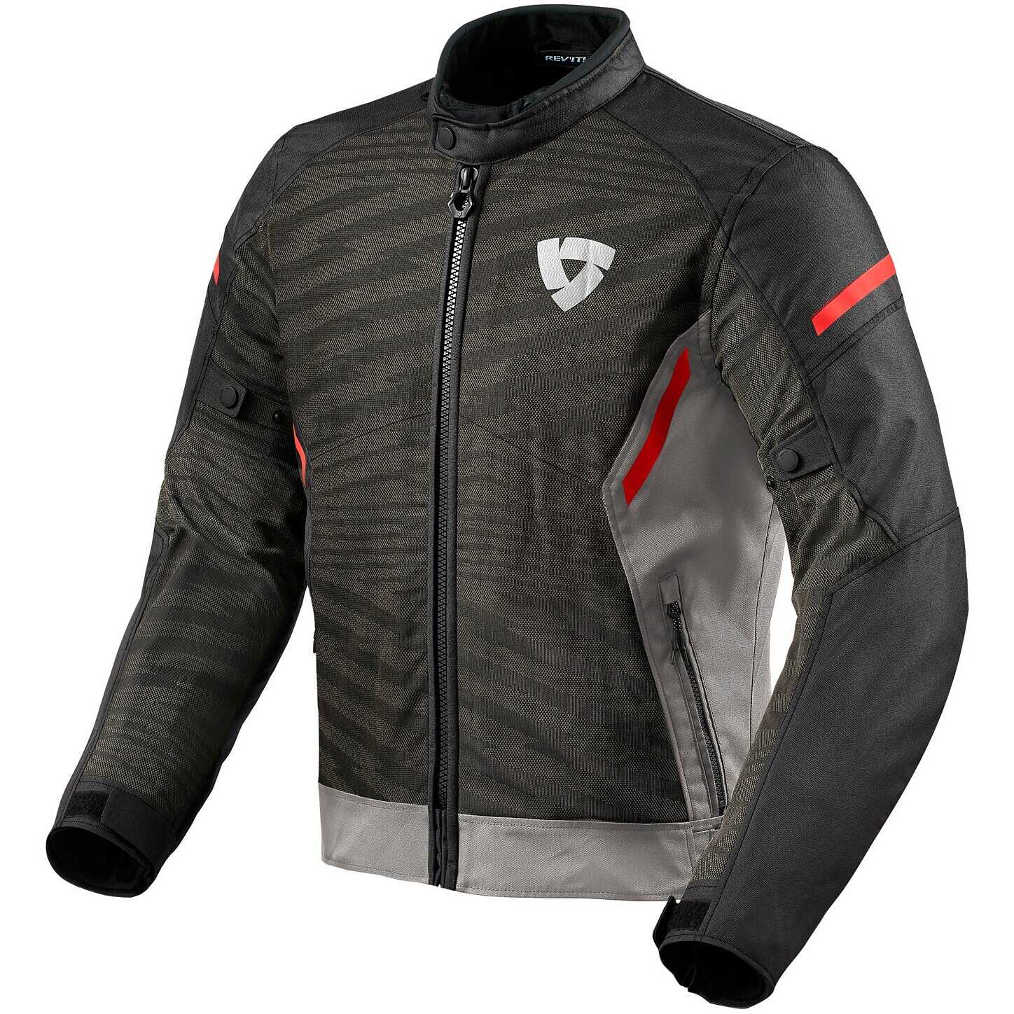 Giacca Moto Rev'it Torque 2 H2O Grigio Rosso