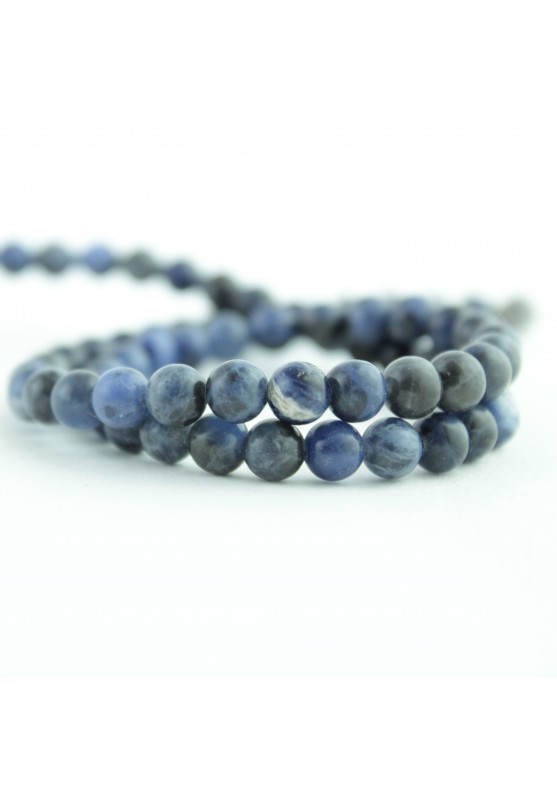 Image of kit 3 Sfere Forate di Sodalite da 6 mm Pietre dure per Decorazioni e Creazioni fai da te