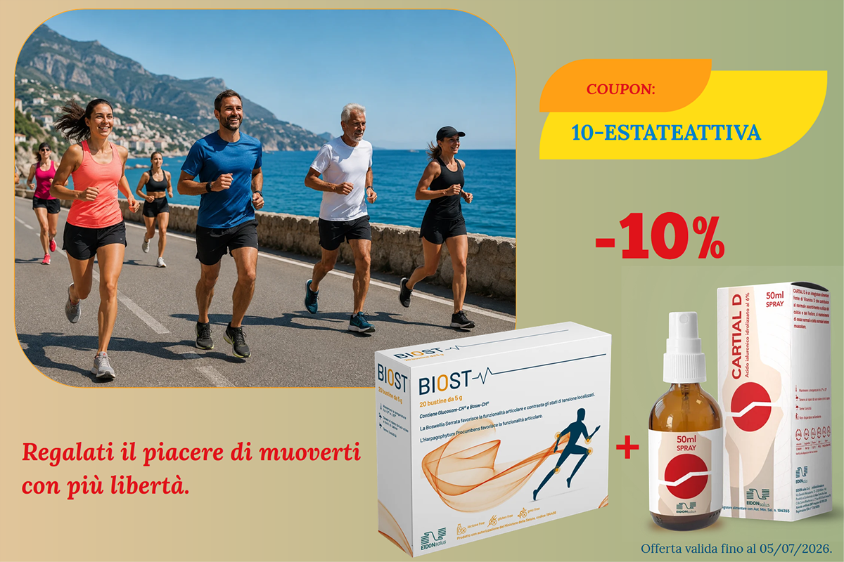 Sostieni le tue articolazioni con Biost e Cartial D e approfitta del 10% di sconto