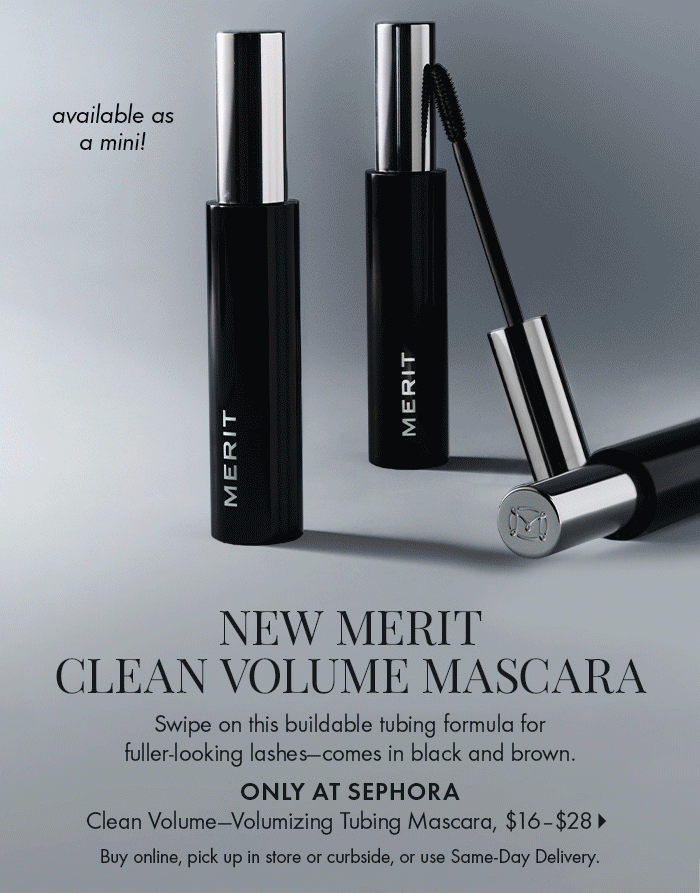 New MERIT Clean Volume Mascara
