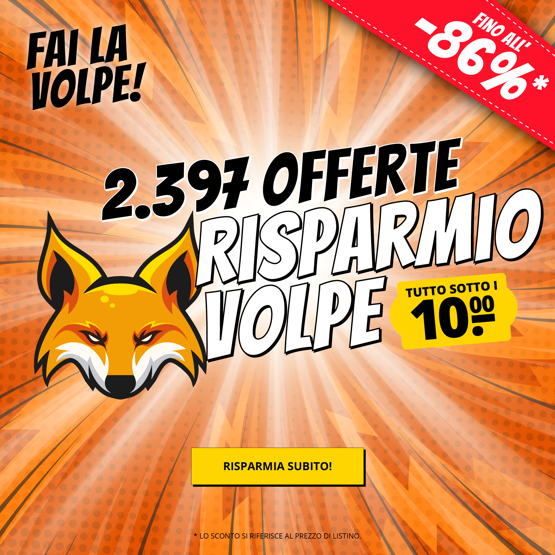 Tutto sotto i 10 €