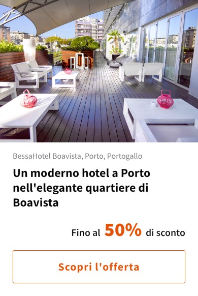 Un moderno hotel a Porto nell'elegante quartiere di Boavista
