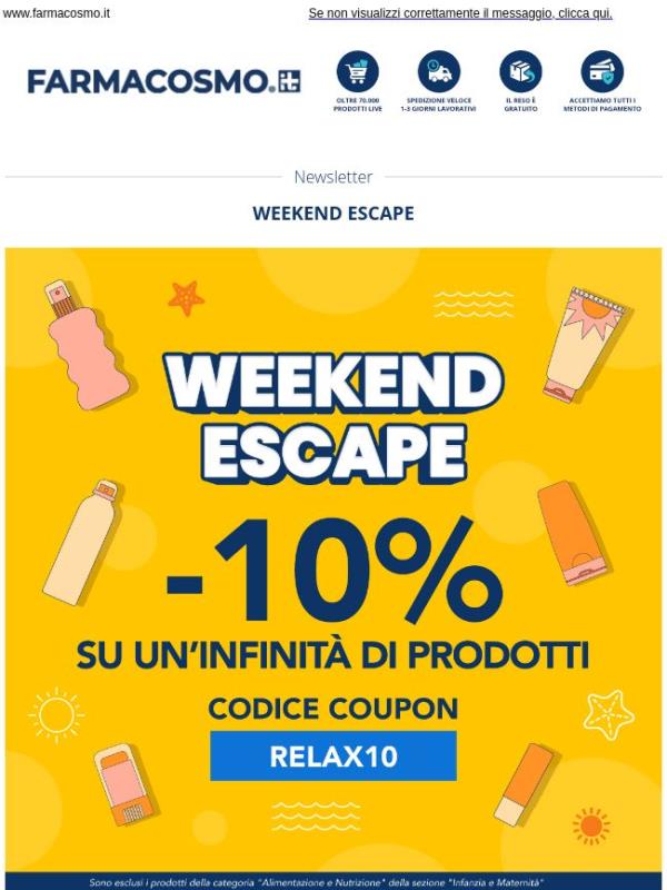 🏖️ -10% su TUTTO*: prepara il tuo beauty case!