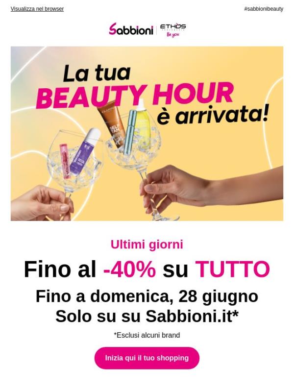 🍹Fino al -40% SU TUTTO