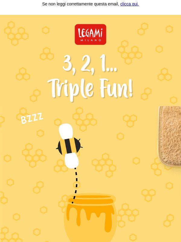 I nuovi astucci Legami arrivano tra 3, 2, 1... Triple Fun! ✏️🎒