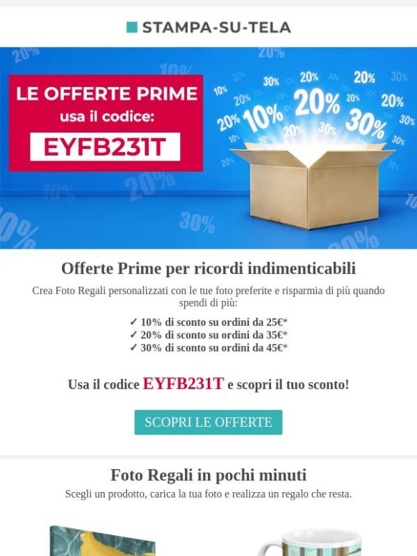 🎁 Usa il codice EYFB231T per ottenere il 30% di sconto EXTRA